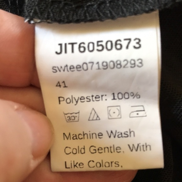 SHEIN Size XL Black Sheer Animal print top V neck Long sleeves boho festive - Picture 7 of 8